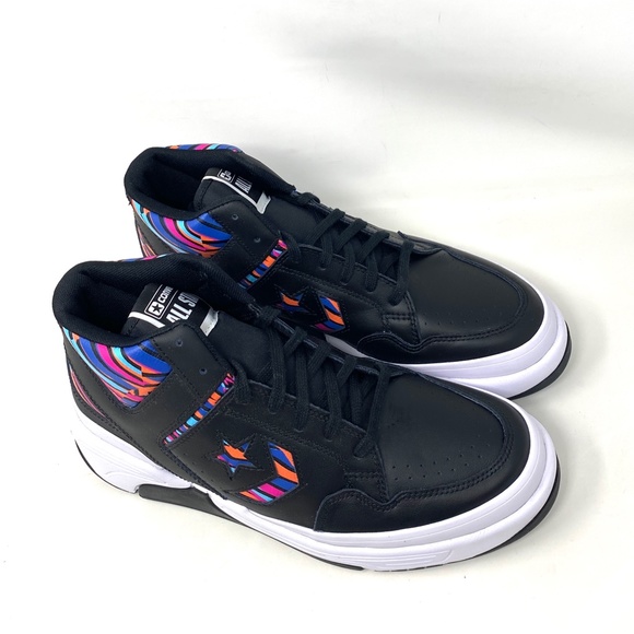 Converse Weapon CX Shoes Mid Top Multi Black Men’s Leather Sneakers Size 172656C - Picture 4 of 10